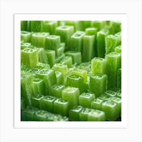 Cubes Of Celery Art Print
