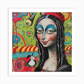 Mona Lisa 5 Art Print