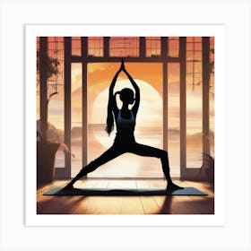 Yoga Pose Art Print