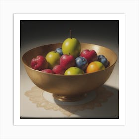 Fruit In Bowl Art Print