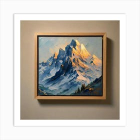 Mountain Landscape Painting 2 Art Print