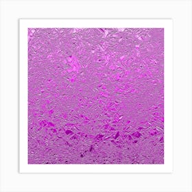 Magenta Aluminum Foil Art Print