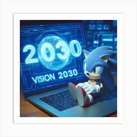 Sonic The Hedgehog Vision 2020 1 Art Print