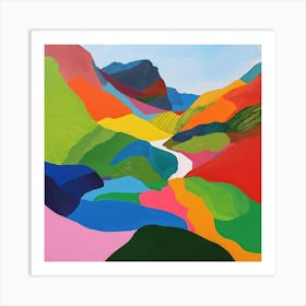 Colourful Abstract Runion National Park France 1 Art Print