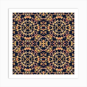 Beautiful knitted embroidery. Geometric ethnic oriental pattern traditional 6 Art Print