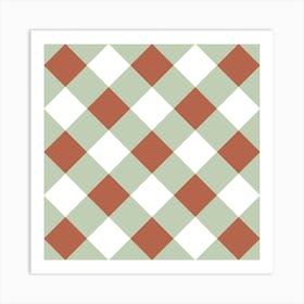 Retro Geometric Woven Art Print