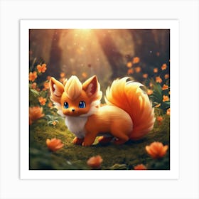 Pokemon Fox 2 Art Print