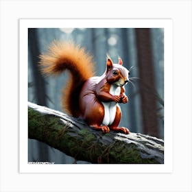 Red Squirrel 21 Art Print