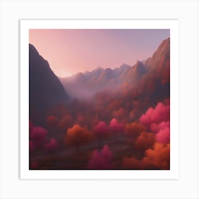 Mountain Scene Art Print