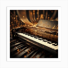 Abstract Piano 1 Art Print