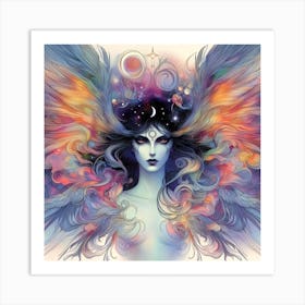 Angel Of The Sky 1 Art Print