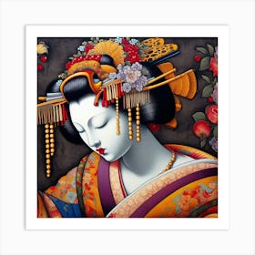 Japan Geisha Visual 83 Art Print