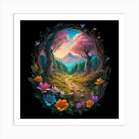 Forest Path 1 Art Print