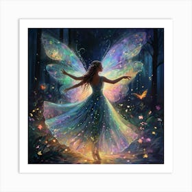 Fairy In The Forest 2 Art Print