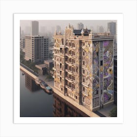 Chinese Building Art Print