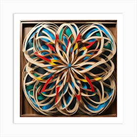 Ornate wooden carving 8 Art Print