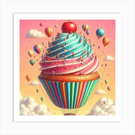 Cupcake In The Sky Art Print