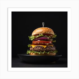 Burger Art Print