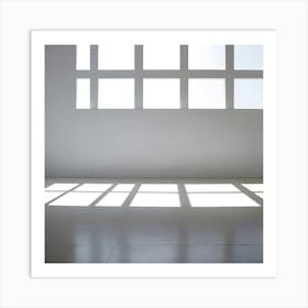 White Room With Windows 1 Art Print