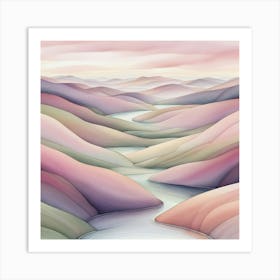 'River Valley' 2 Art Print