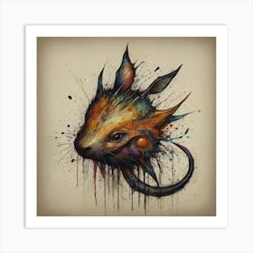 Rat Painting Art Print