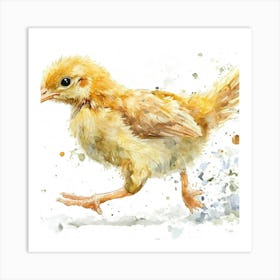 Watercolor Chicken Art Print