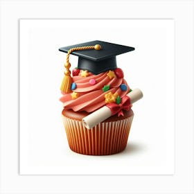 Graduation Cupcake Art Print