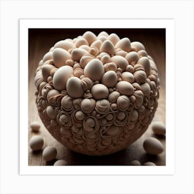 Egg Sculpture Art Print