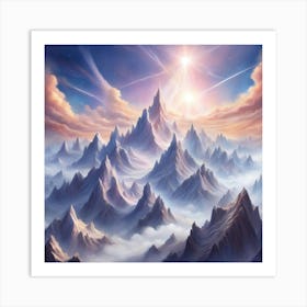 Mountains In The Sky 2 Art Print