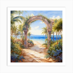 Archway To The Beach 1 Art Print