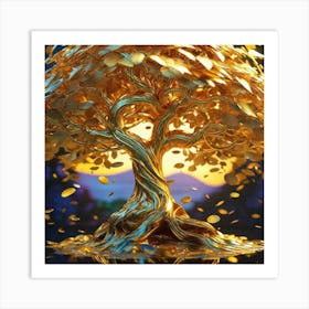 Tree Of Gold 3 Art Print