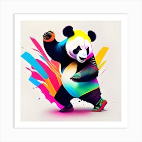 Dancing Panda Bear Art Print