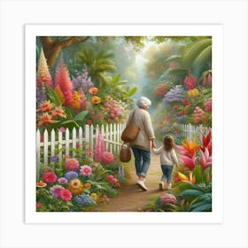 Grandma'S Garden Art Print