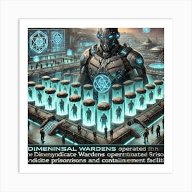 A Depiction Of Dimensional Wardens Operating Syndi Art Print