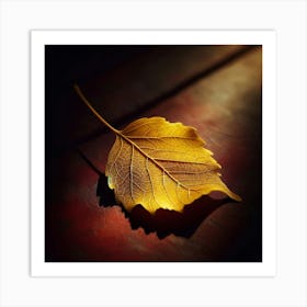 Autumn Leaf Art Print