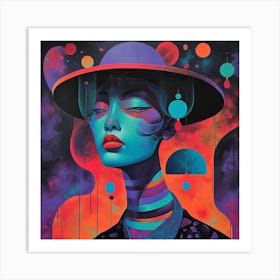 'The Woman In The Hat' Art Print