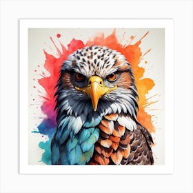 Colorful Eagle Art Print