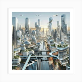 Futuristic Cityscape 15 Art Print