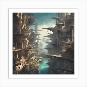 Futuristic City Art Print