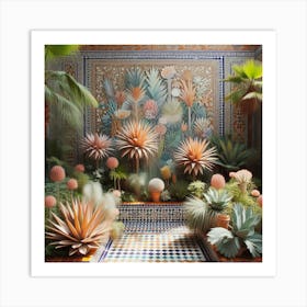 Moroccan Garden 1 Art Print