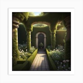 Fairytale Garden 1 Art Print