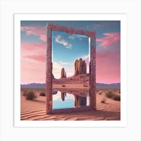 Window of desert(5) Art Print