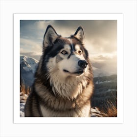 Siberian Husky 1 Art Print