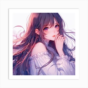 Anime Girl (46) Art Print