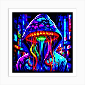 Psychedelic Jellyfish Art Print