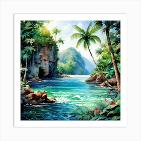 Tropical Paradise Art Print