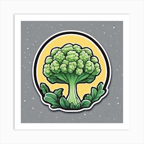 Broccoli Sticker 5 Art Print