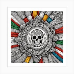 Skull Of Mexico Art Print