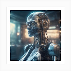 Cyborg Woman 101 Art Print