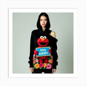 Elmo hoodie Art Print